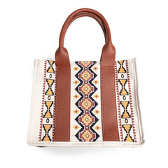 Tote Bag For Women Western Purse Shoulder Bag Aztec Handbag with a Adjustable Guitar Strap(Beige)