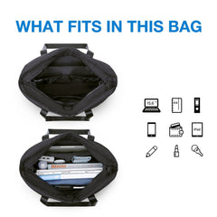 Women Tote Bag Yoga Bag Top Handle Handbag Laptop Tote bag For GYM Sport Travel,Work(Black)