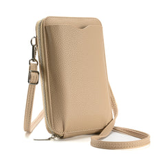 Small Crossbody Bags for Women Leather cell Phone Bag Wallet Purse with Credit Card Slots Adjustable Strap Small Zip Crossbody wallet Bags