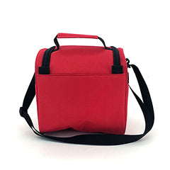 Telosports Lunch Box Insulated Lunch Bag refrigerated Tote Bag for Adults, Men, Women, Children, Office/School/Picnic Double-Layer refrigerated Bag (red)