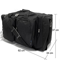 TELOSPORTS Travel Duffle Bags for Men Weekender Over Night Carry On Bag Lightweight Extra Large Oxford Duffel Gym Sturdy Luggage Water-Proof for Men & Women 26 inch(Black)