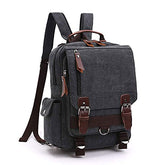 TELOSPORTS Canvas Waterproof Chest Shoulder Backpack Travel Casual Rucksack Sling Bag Cross body Messenger bag Men Women