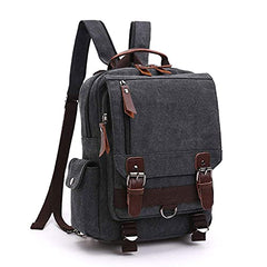 TELOSPORTS Canvas Waterproof Chest Shoulder Backpack Travel Casual Rucksack Sling Bag Cross body Messenger bag Men Women