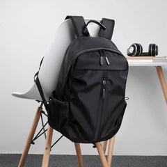 TELOSPORTS Casual Men's Travel Backpack - Suitable for Daily Business, Fits 14-inch Laptop (black)