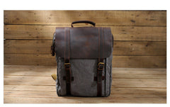 Vintage men's canvas backpack casual men's bag large capacity travel bag computer backpack shoulder bag