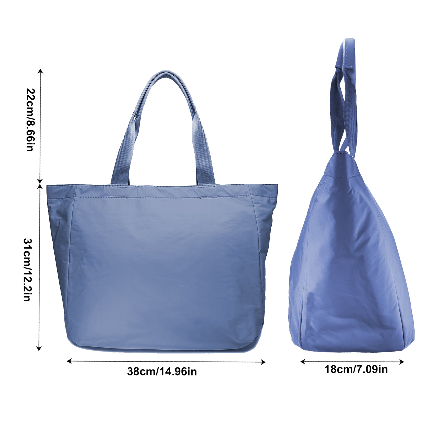 Tote Bag for Women, Lightweight Puffy Tote Bag for Travel, Work, Beach, Gym, Shop