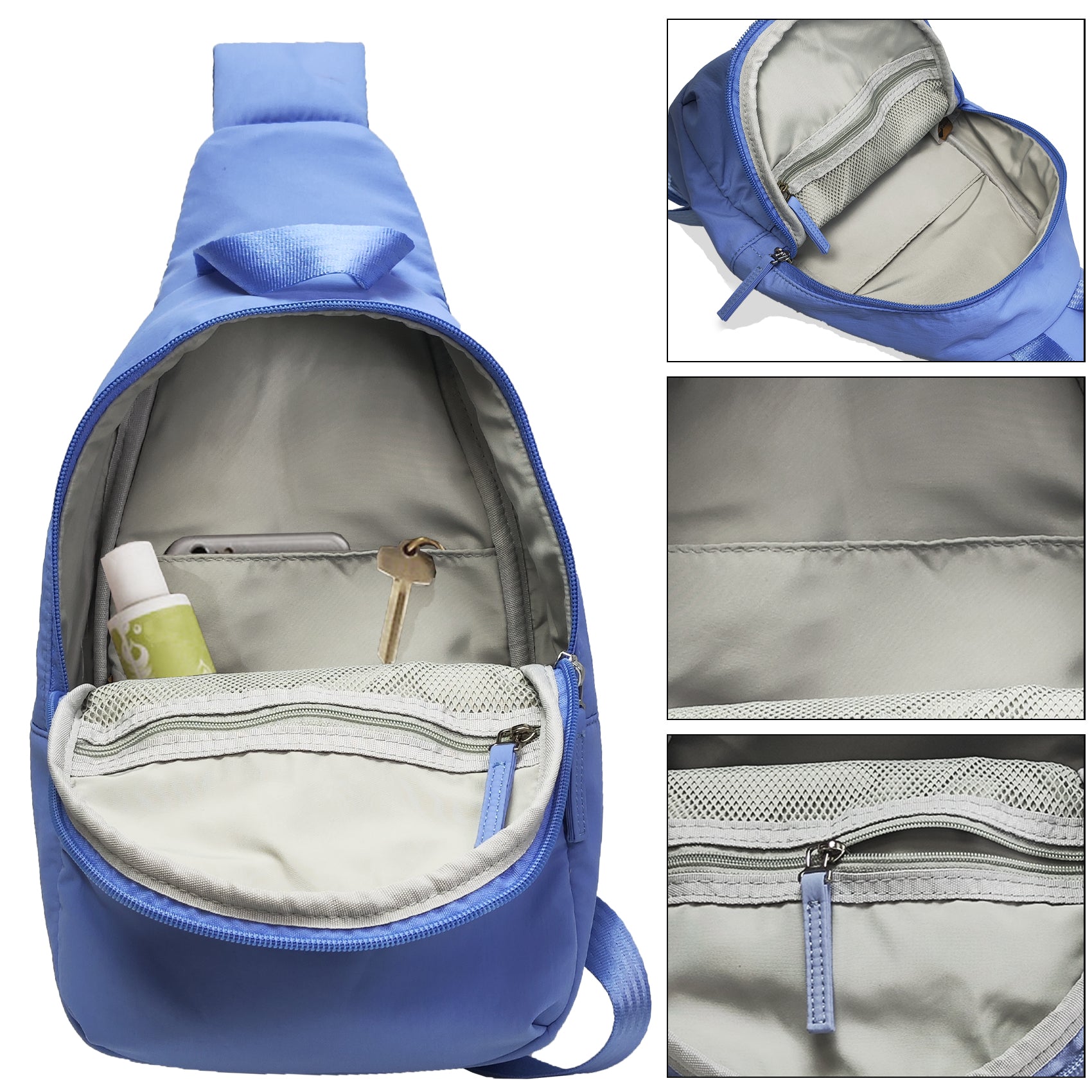 Sling Bag for Women men Crossbody Sling Backpck Lightweight Puffy for Travel Casual Daily