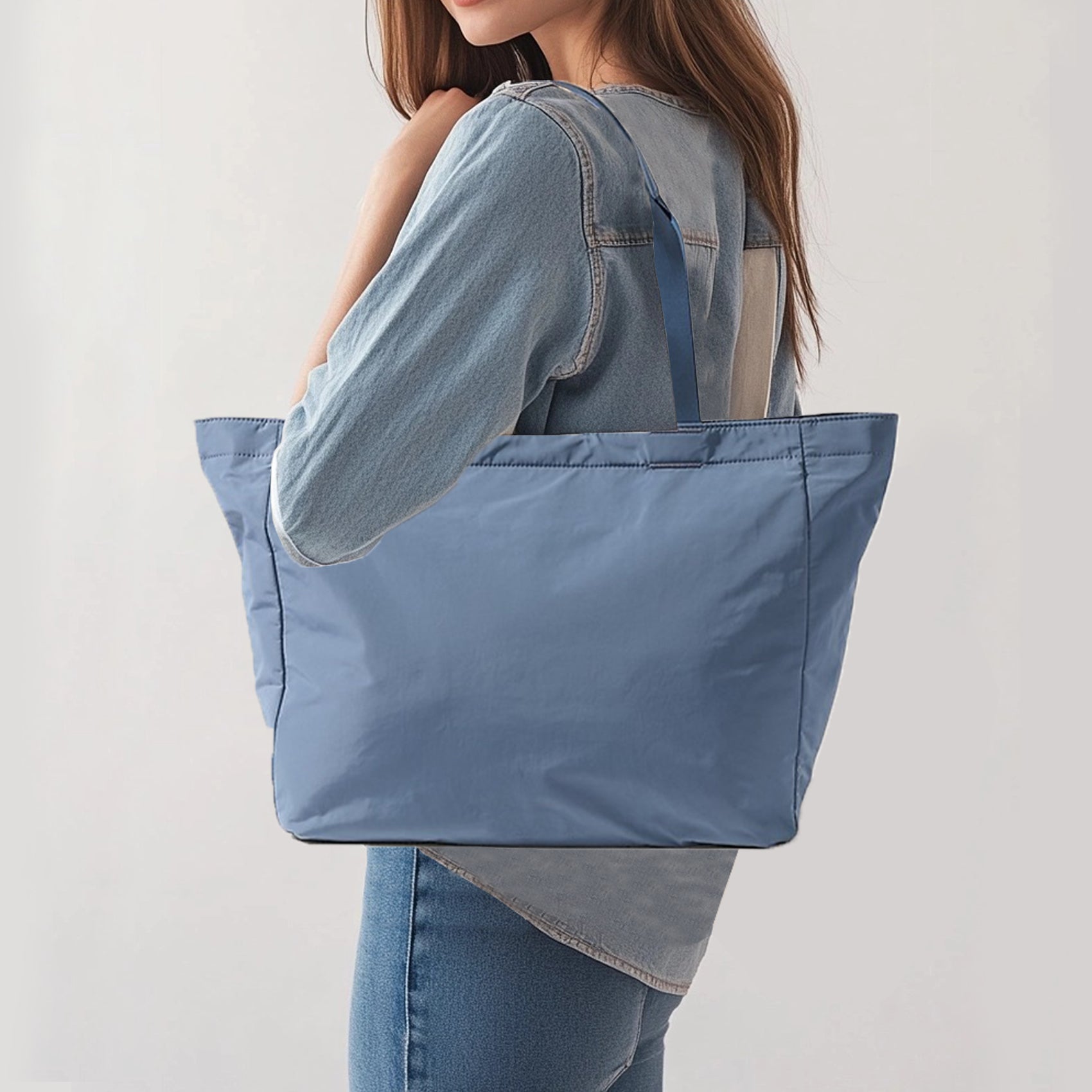 Tote Bag for Women, Lightweight Puffy Tote Bag for Travel, Work, Beach, Gym, Shop