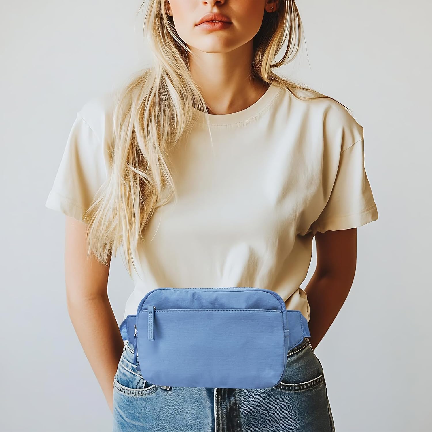 Everyday Premium Waterproof Fanny Pack / Waist Bag – Lightweight & Multi-Pocket