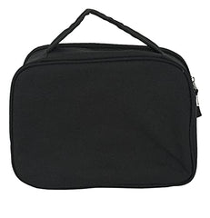 Insulated Reusable Lunch Tote for Men/ Women with Handle, Large Capacity (Black)