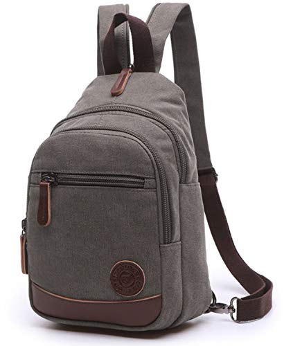 Sling Bag Canvas Crossbody Backpack Shoulder Daypack Chest bag Men Women for outdoor hiking,travel