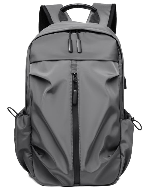 TELOSPORTS Casual Men's Travel Backpack - Suitable for Daily Business, Fits 14-inch Laptop (grey)