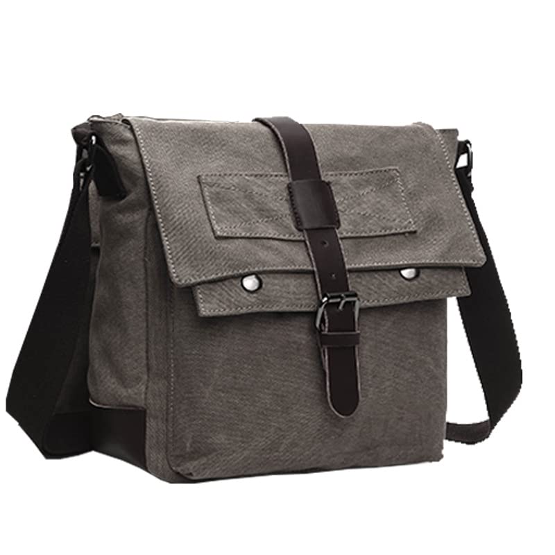 Canvas Messenger Bag Shoulder Crossbody Bags for Men or women Crossbody Work Bag Casual Business Bag Small Size