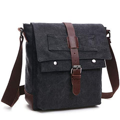 Canvas Messenger Bag Shoulder Crossbody Bags for Men or women Crossbody Work Bag Casual Business Bag Small Size