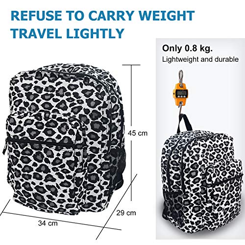 Telosports graffiti series fashion lightweight Casual Shool Backpack Outdoor Travel Daypack (Leopard)