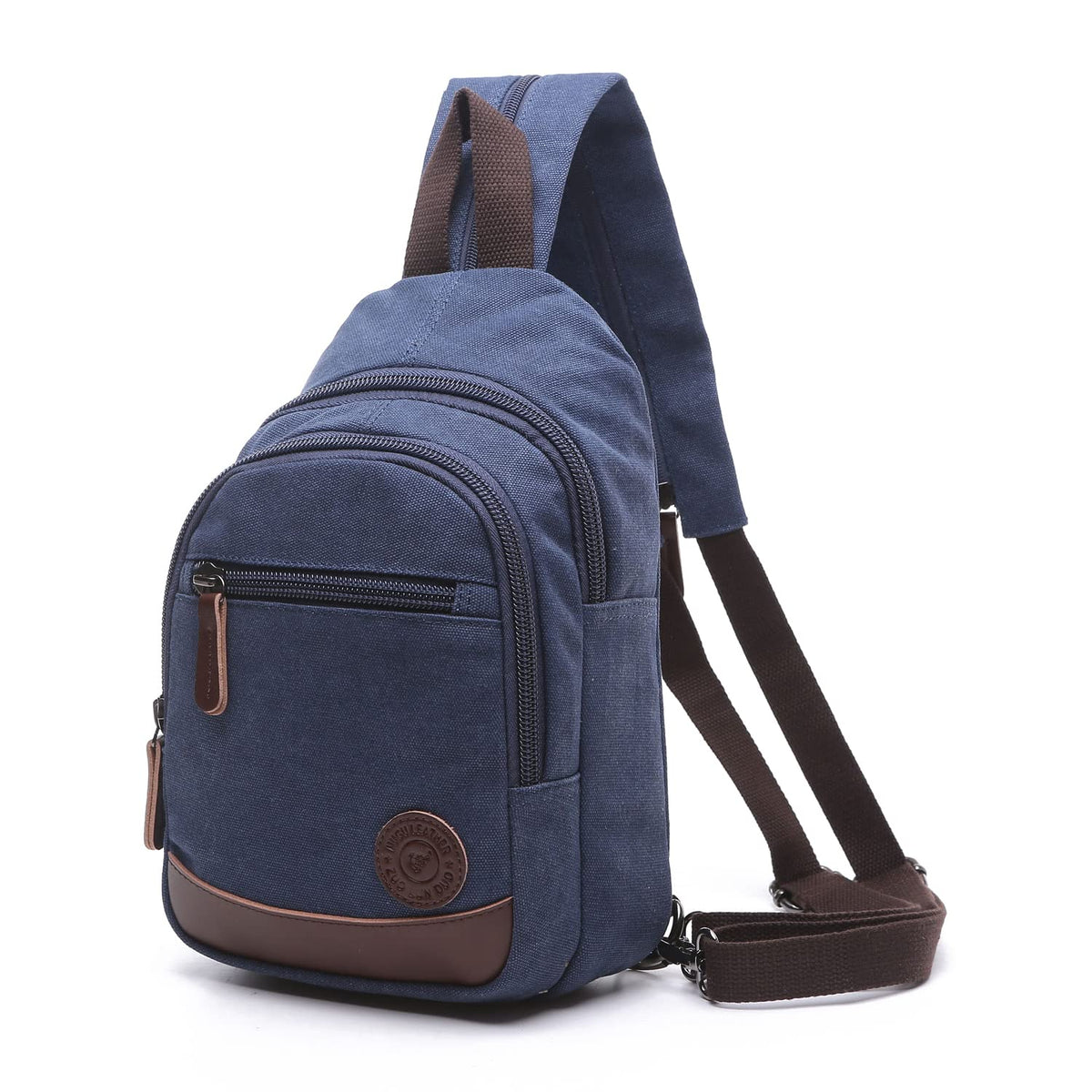 TELOSPORTS Canvas Crossbody Backpack Sling Bag